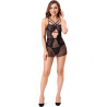 Livco Corsetti Fashion - Chemise + Thong Cielo Lc 20211 Noir S/M
